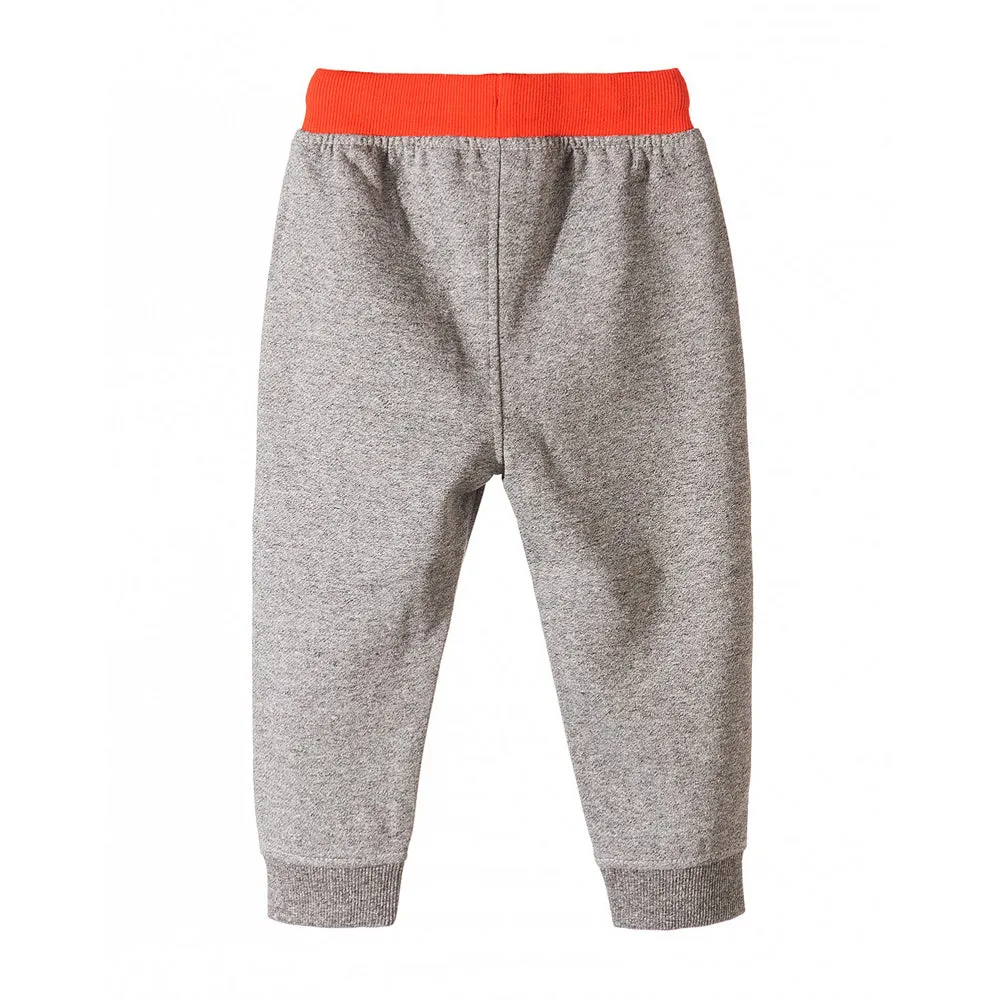 5.10.15 Wildness Contrast Belt Grey Fleece Trouser 1028