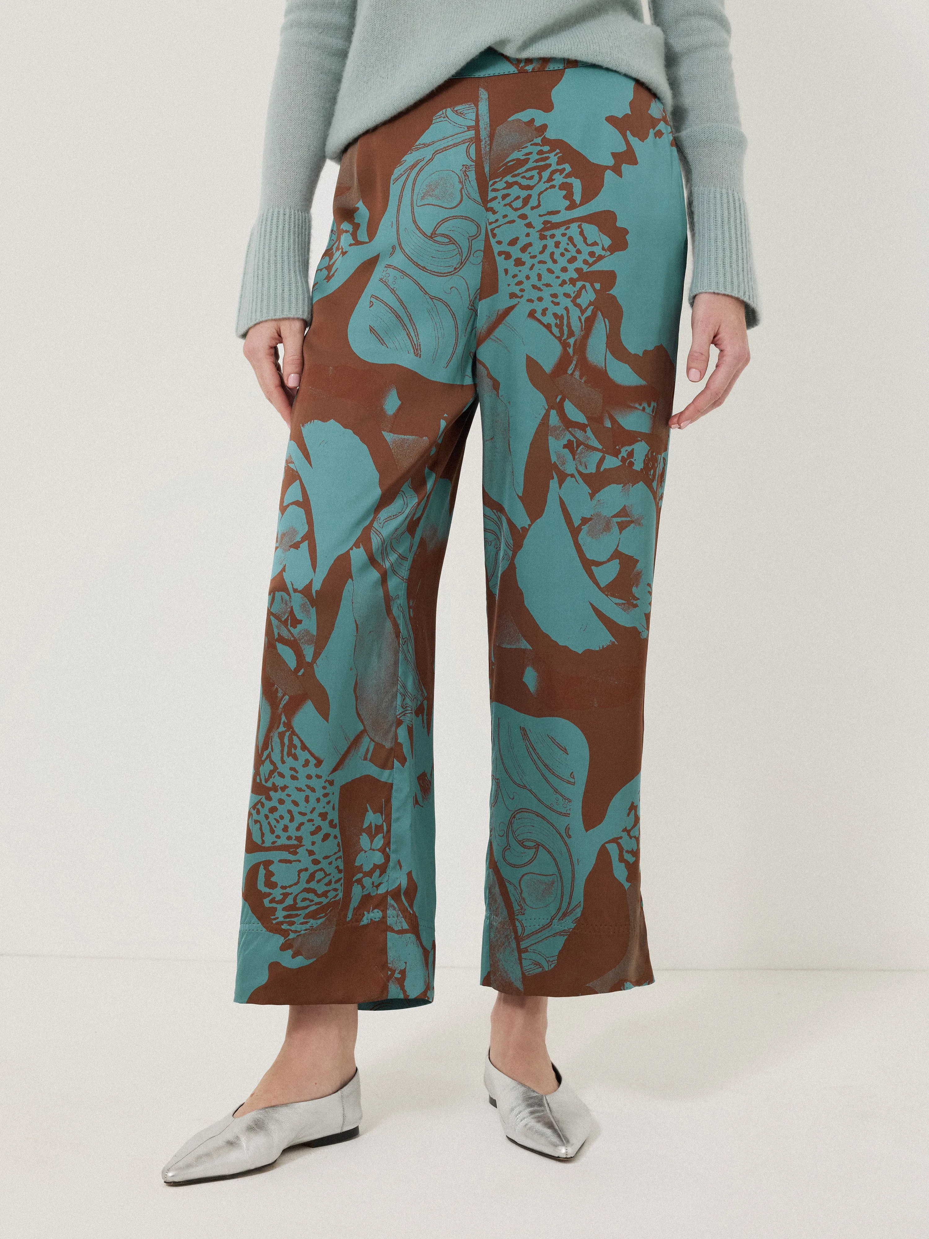 Collage Stitch Detail Trouser | Blue