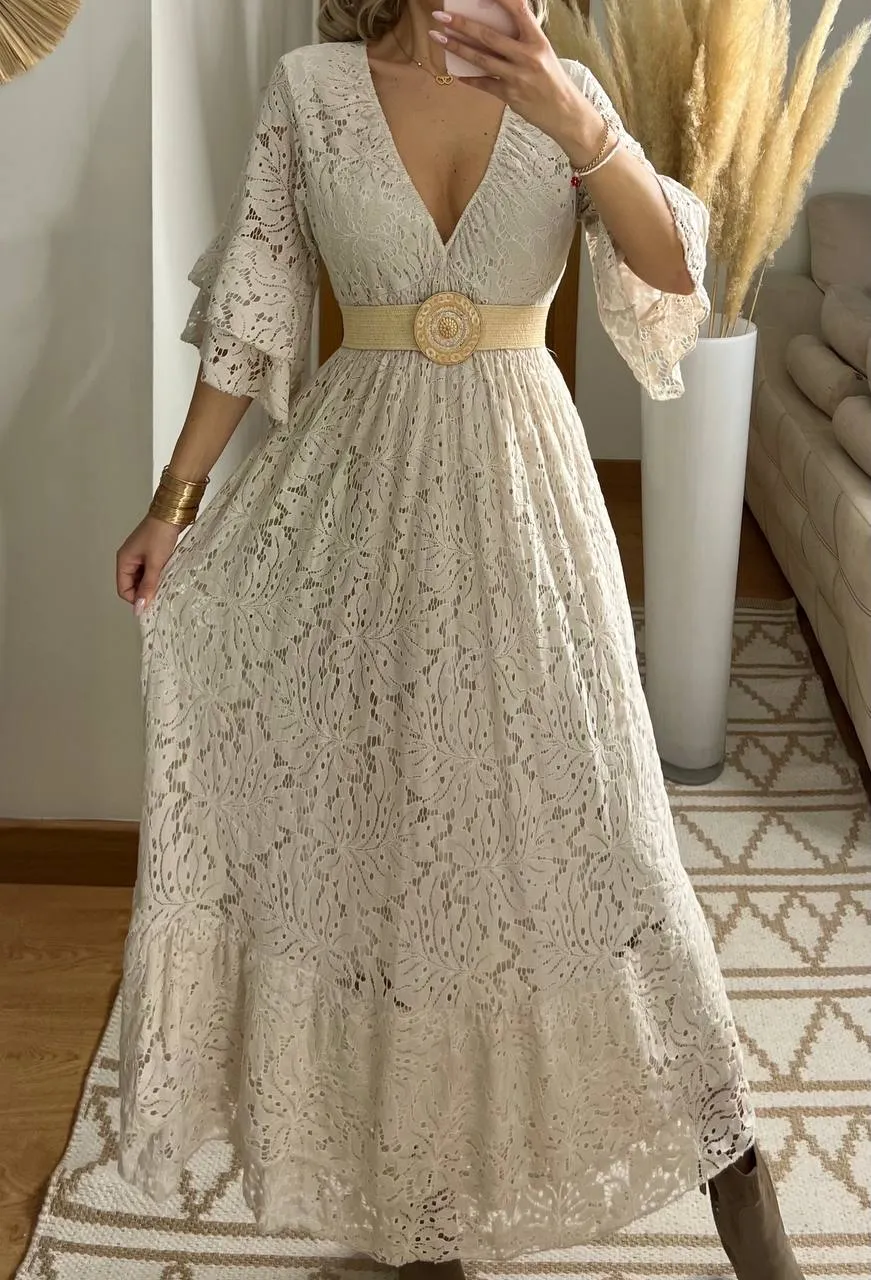 Ethereal Lace Gown