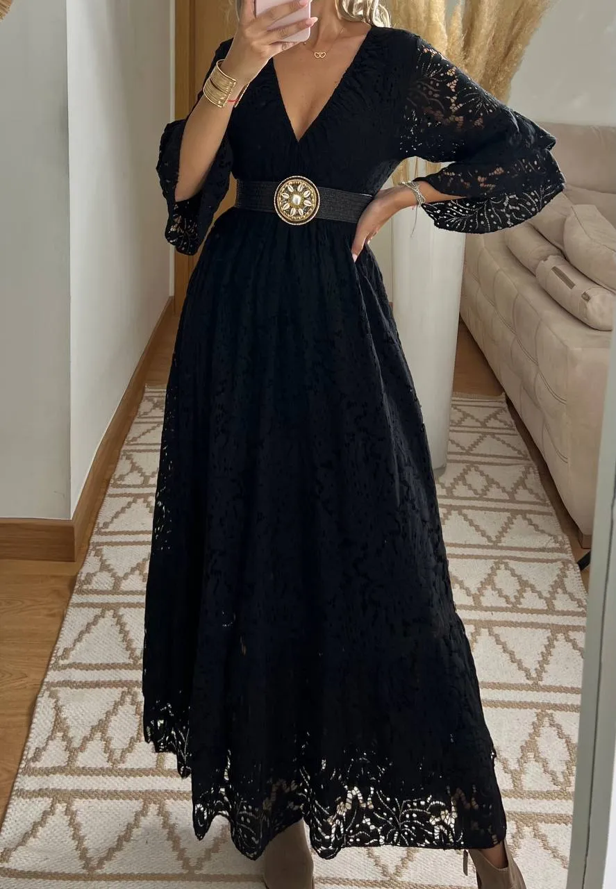 Ethereal Lace Gown