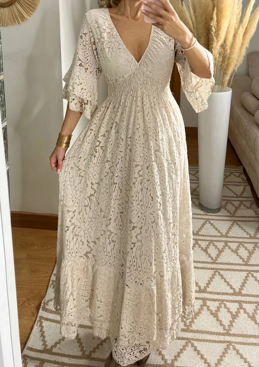 Ethereal Lace Gown
