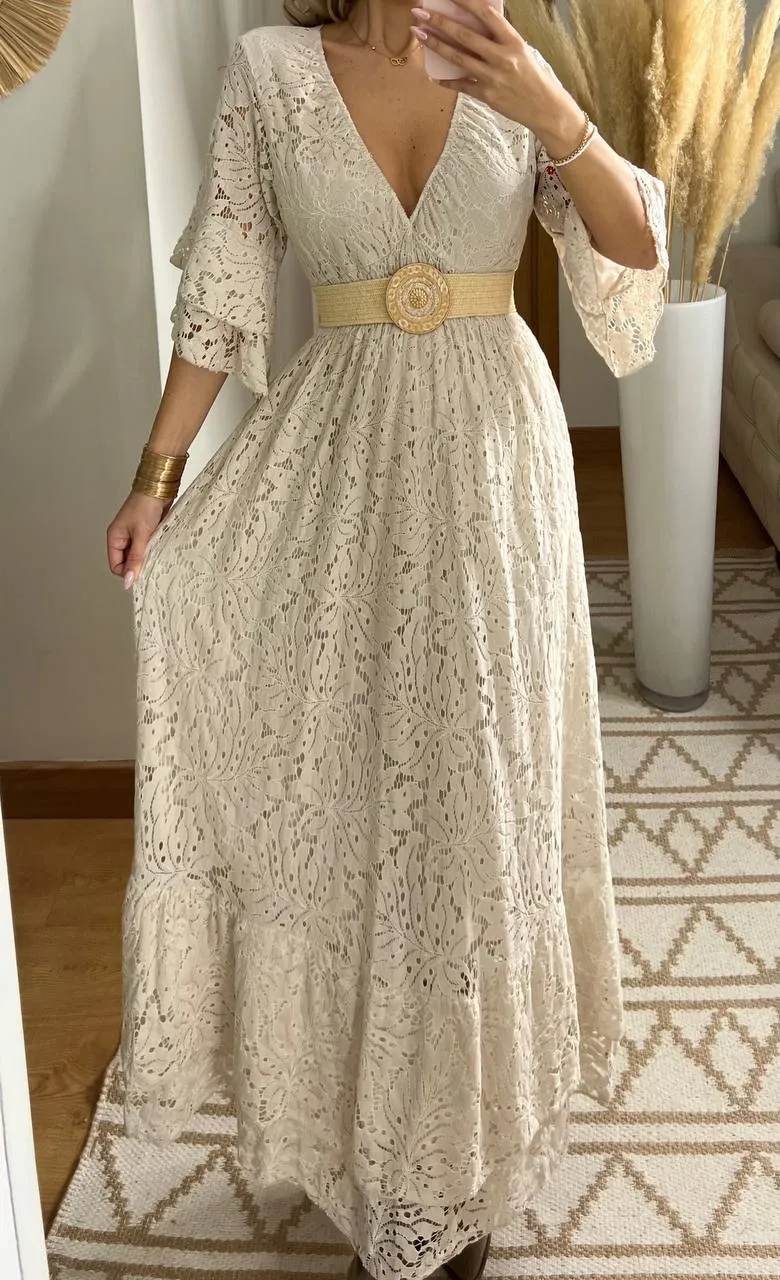 Ethereal Lace Gown