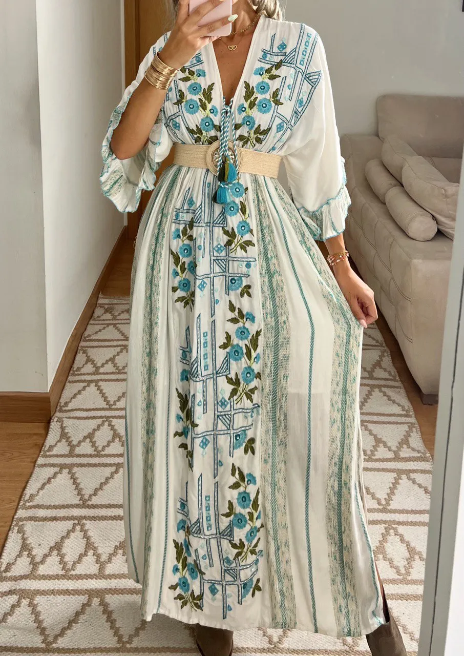 Floral Moon Maxi Dress