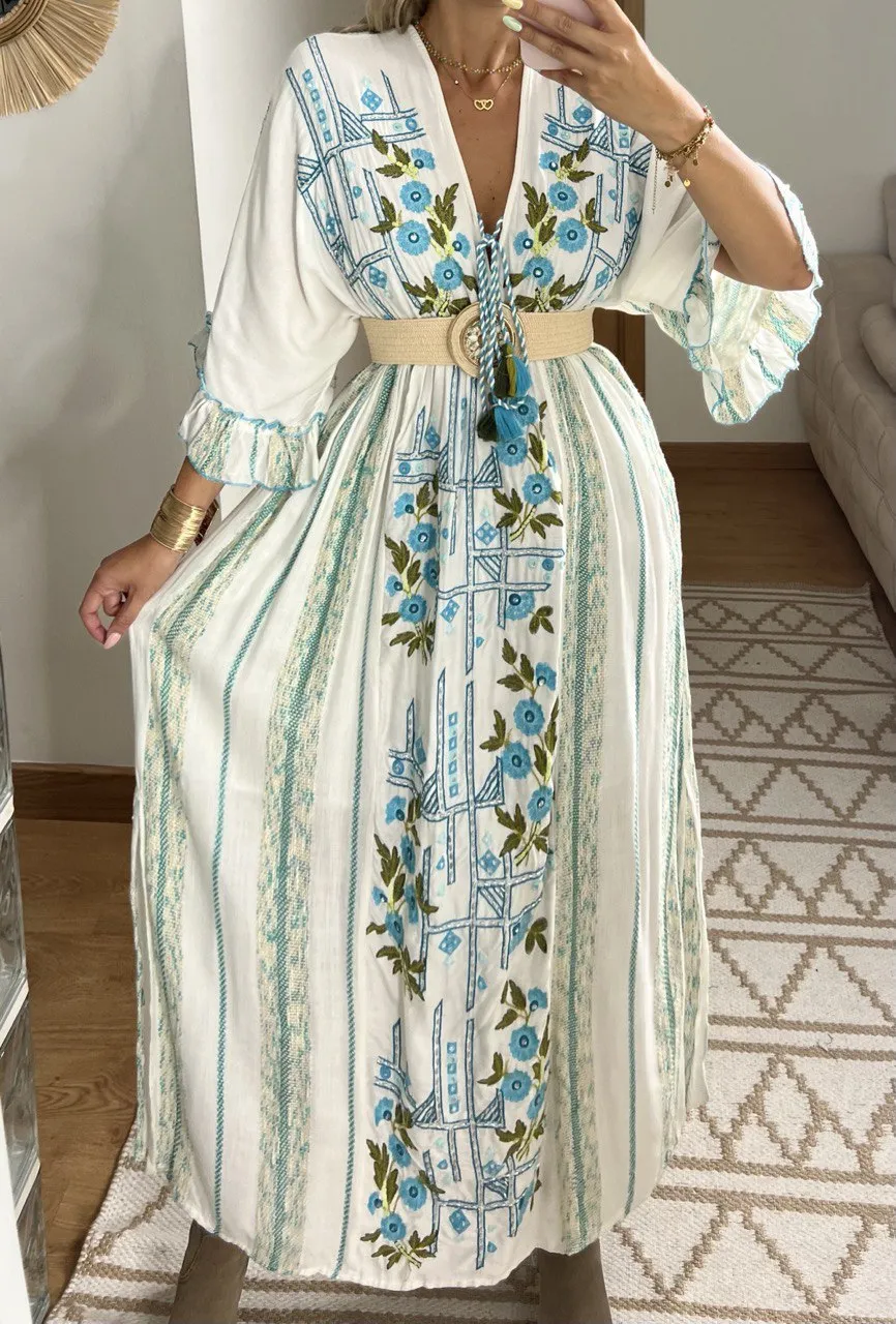 Floral Moon Maxi Dress