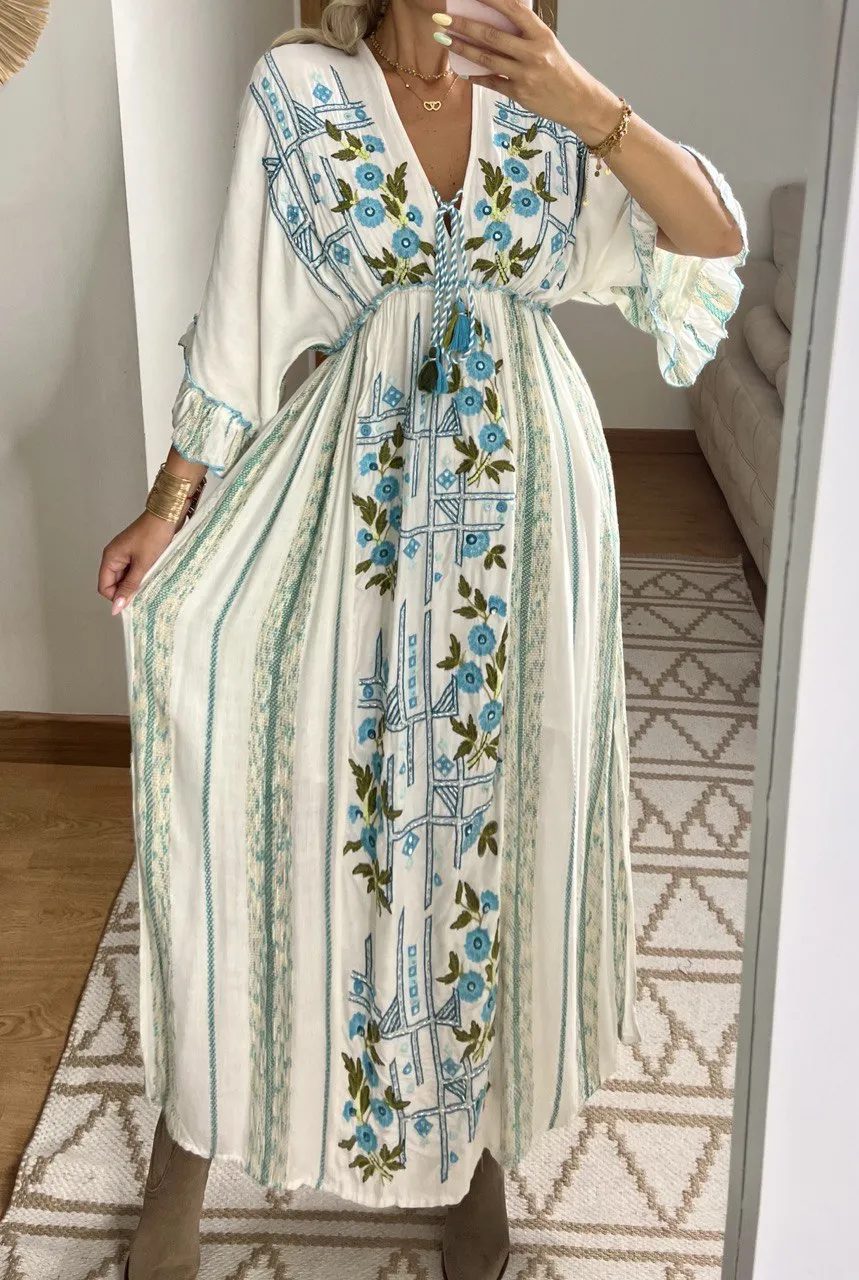 Floral Moon Maxi Dress