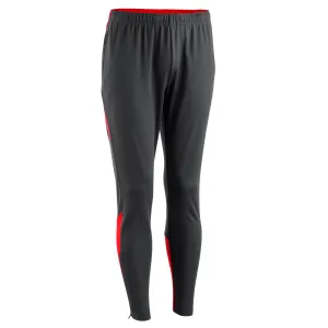 Football training trousers for women/men Kipsta Viralto Club, grey/red