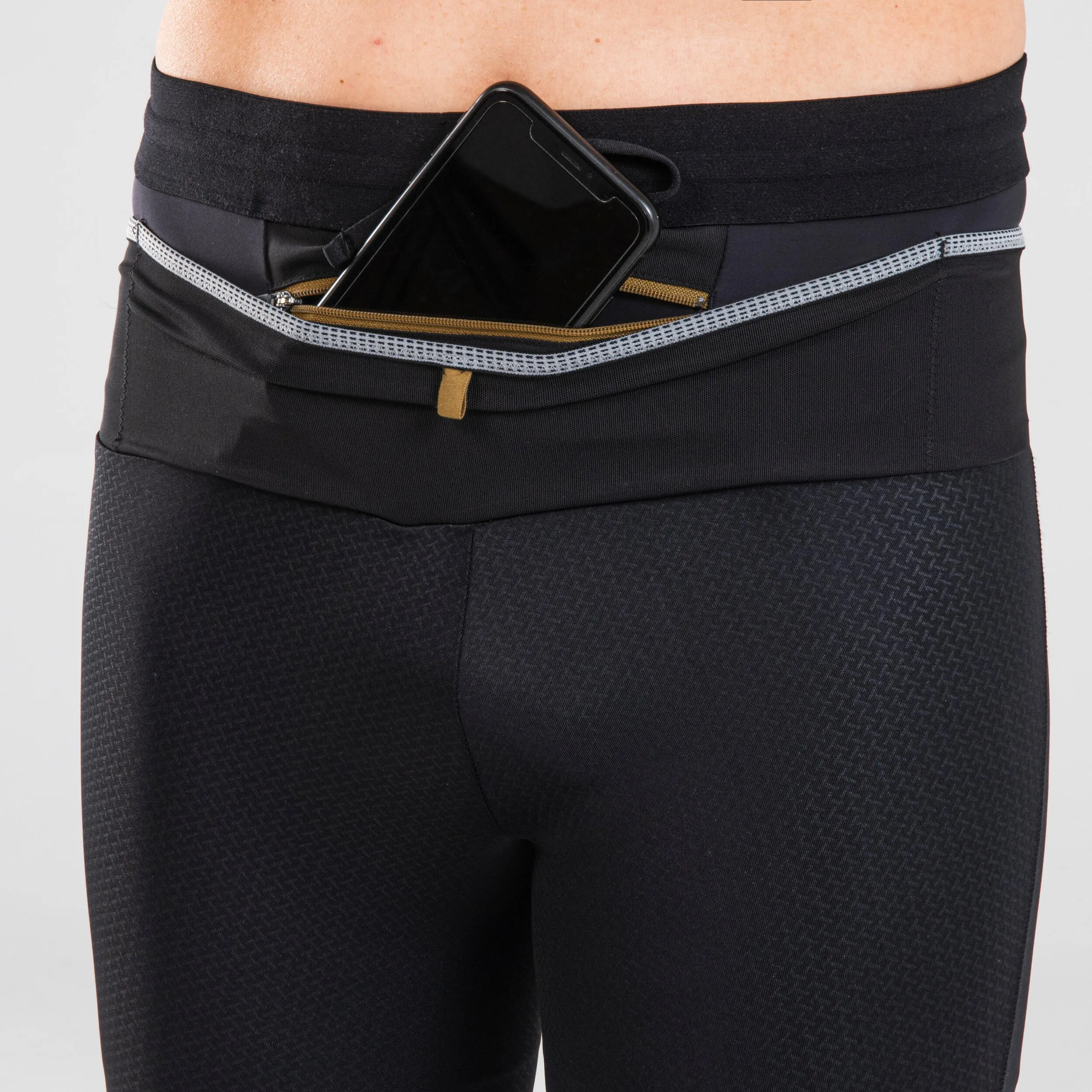 Long running pants Tights Trail Emboss men's black EVADICT, black