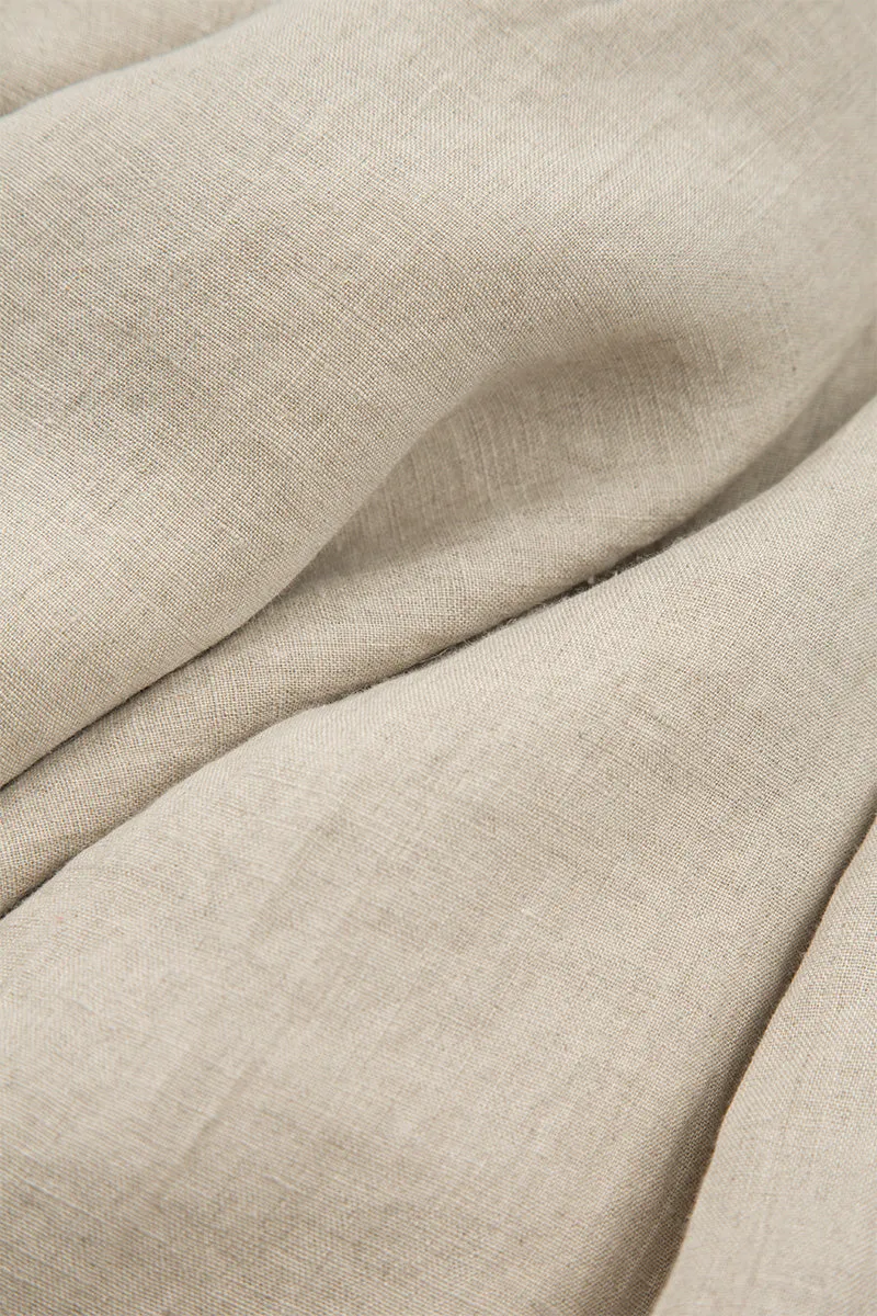 Loose Natural Linen Trousers