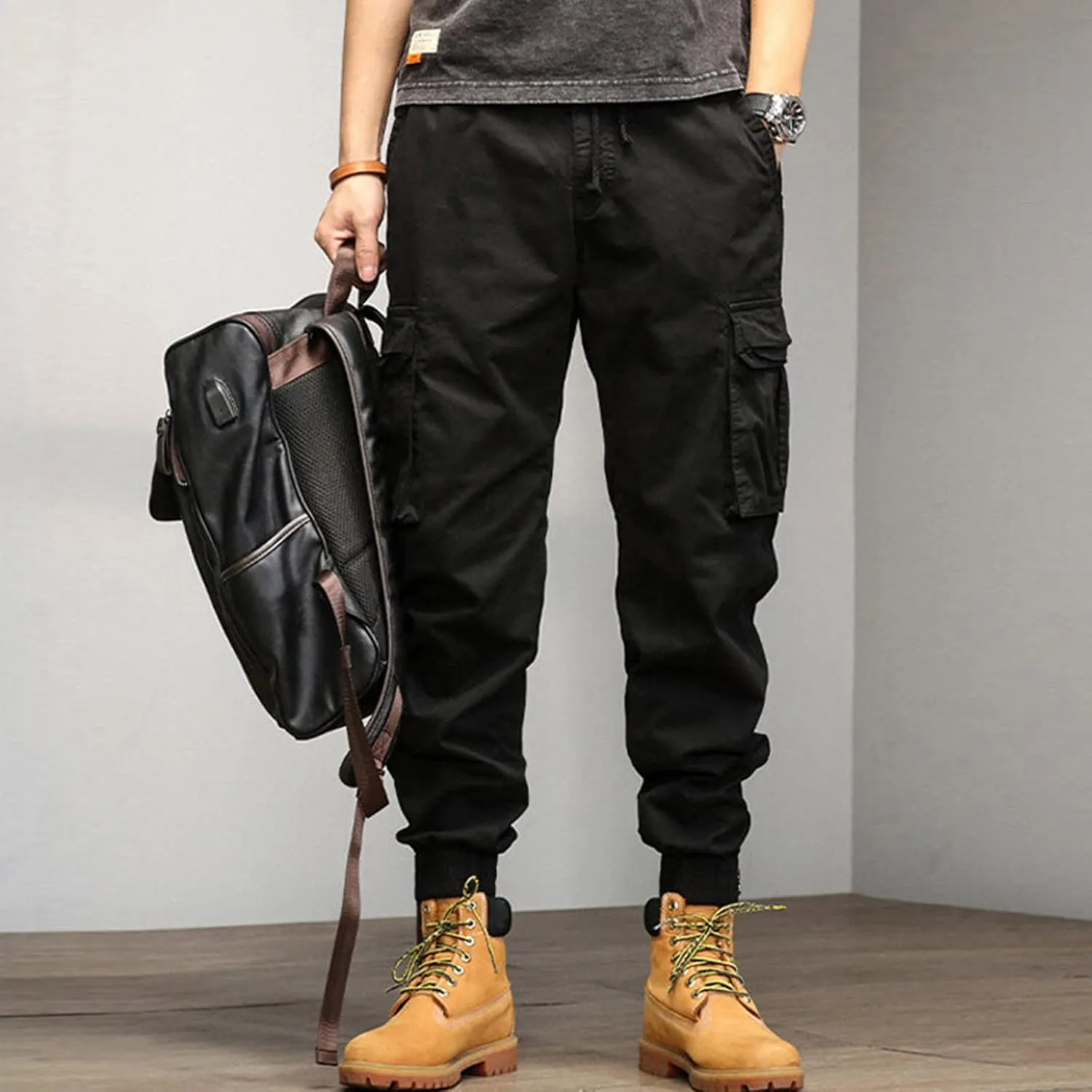 Mens Workout Cargo Sweatpants Pants Training Sport Tapered Sweatpants Breathable Sweatpants Men's Mesh Jogger Zipper