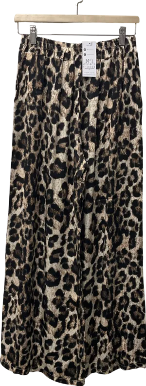 N°1 George Street Brown Lexi Leopard Print Trousers UK M