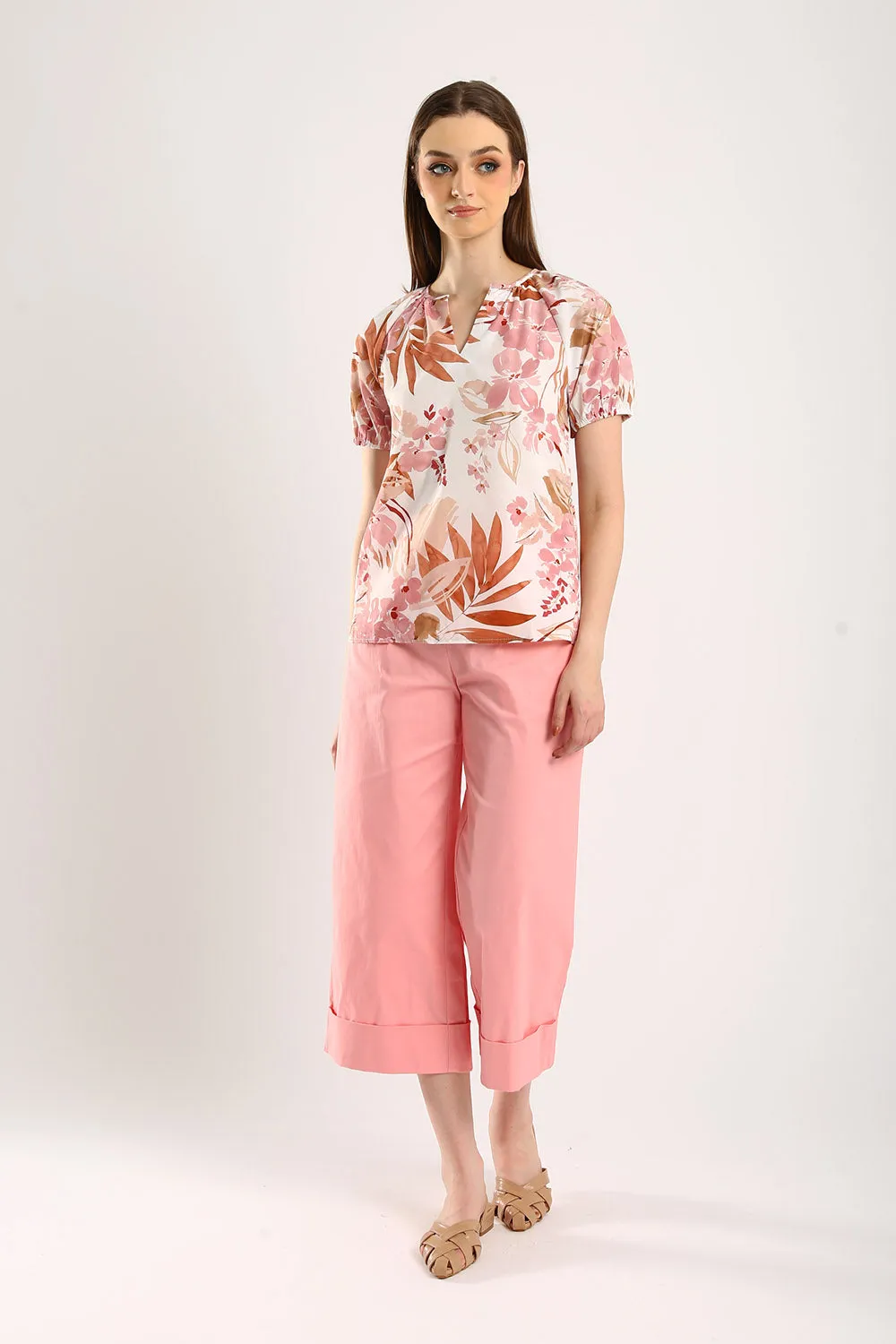 Orelia Top in Blossom Breeze Floral