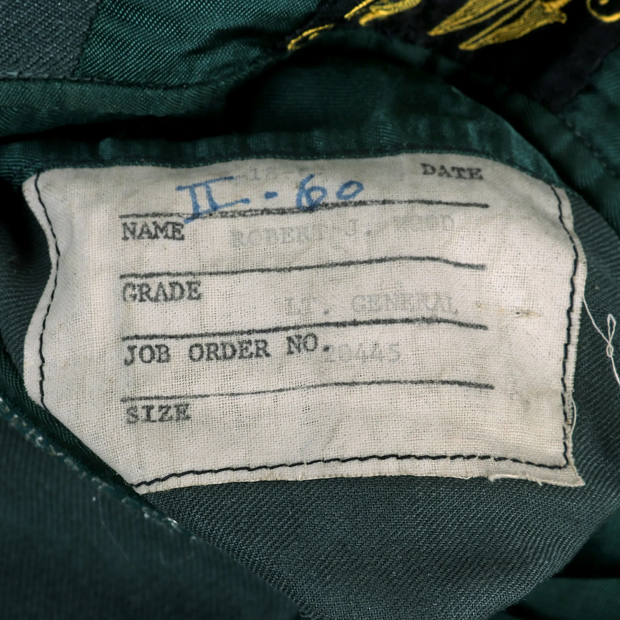 Original U.S. Vietnam War Army General Robert Jefferson Wood Class A Green Service Uniform - “Founding Father” of NATO and SHAP - with Extensive Research