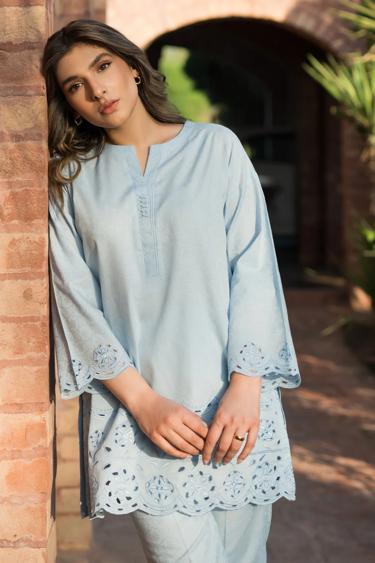 Sahar Stitched RTW Core Co-Ords – SSFT-RR-V1-01 Breezy  Blues