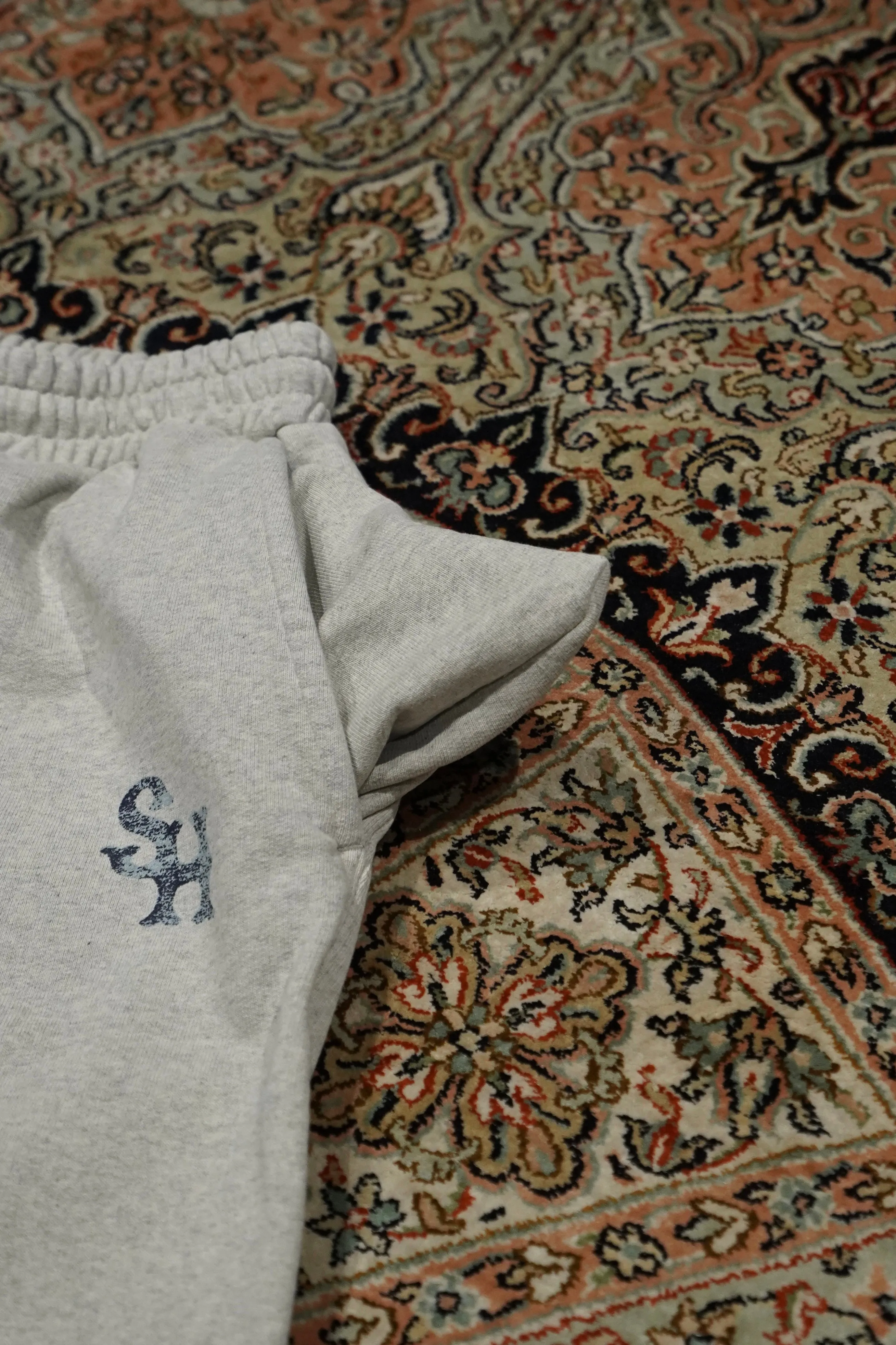 SUGARHILL LOGO PRINTED SWEAT TROUSERS (HEATHER GRAY)