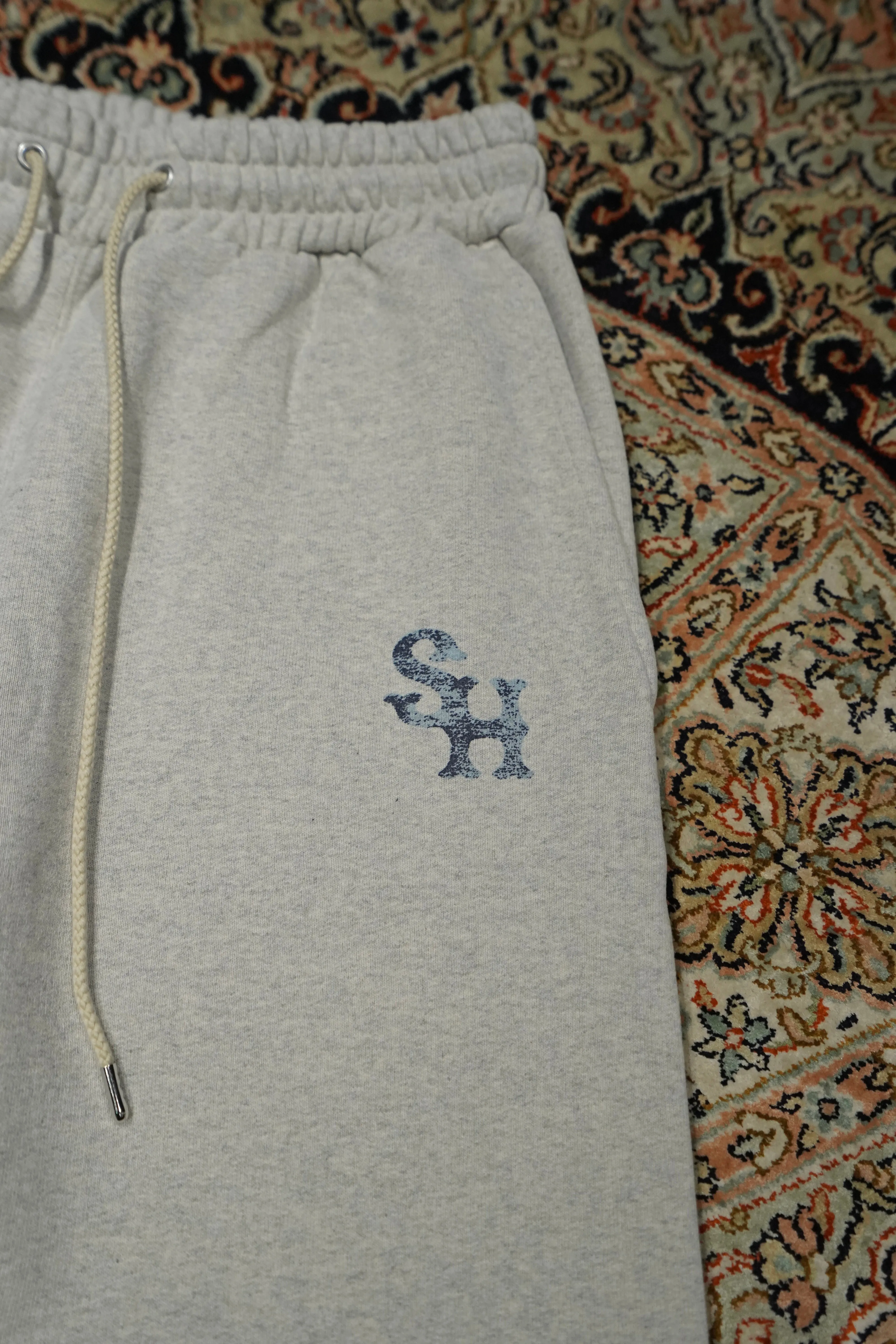 SUGARHILL LOGO PRINTED SWEAT TROUSERS (HEATHER GRAY)