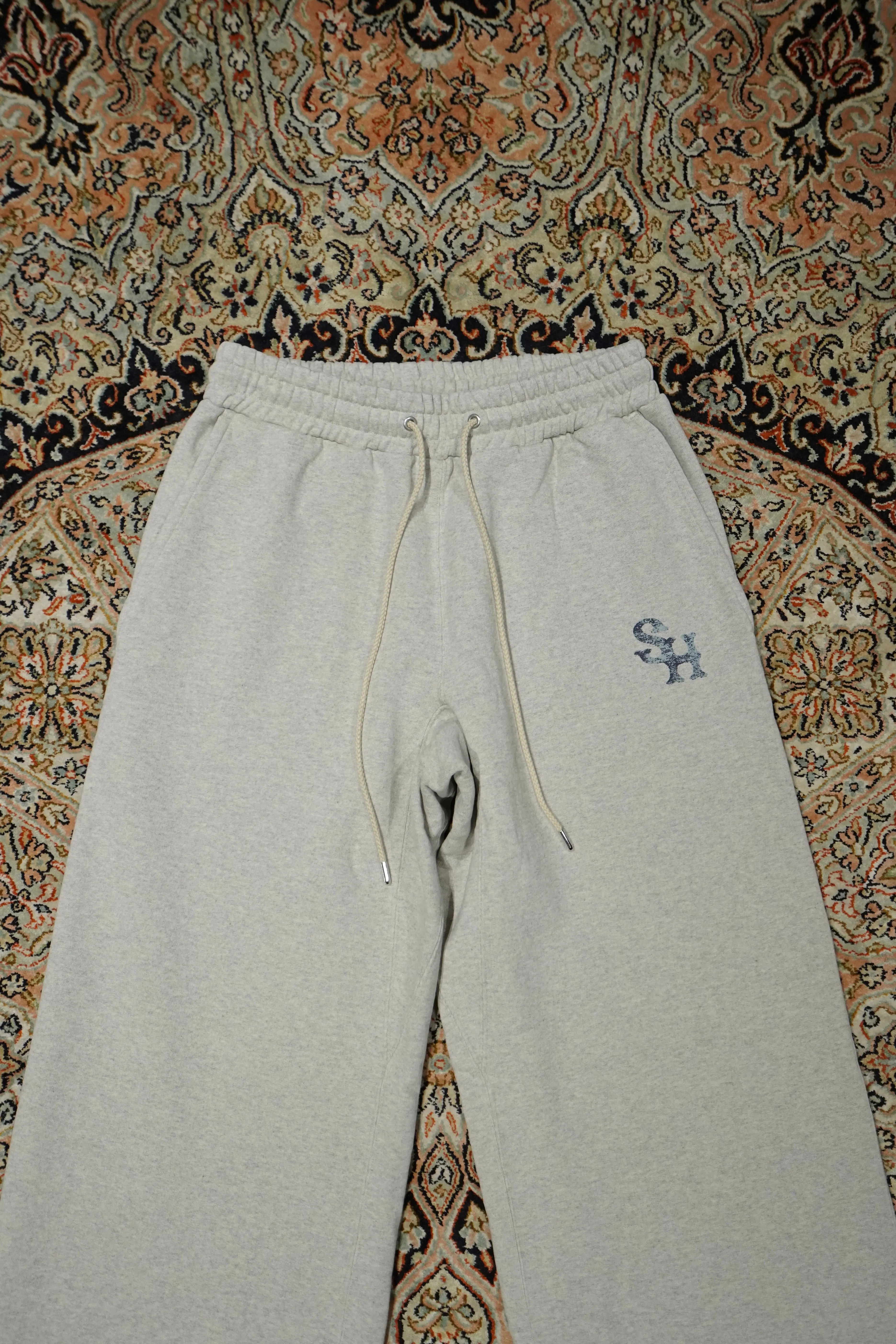 SUGARHILL LOGO PRINTED SWEAT TROUSERS (HEATHER GRAY)