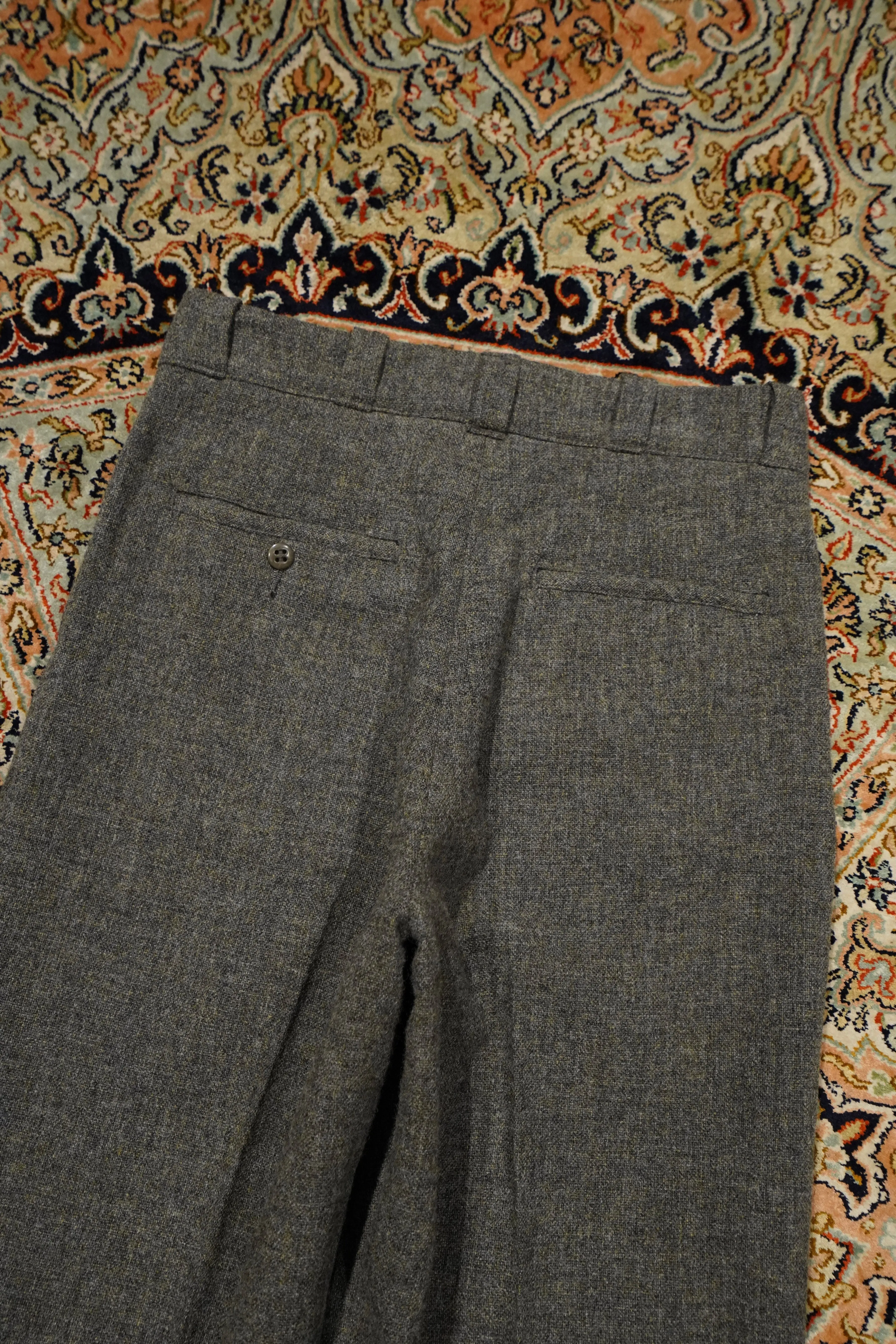 Taiga Takahashi WORK TROUSERS (MELANGE GRAY)