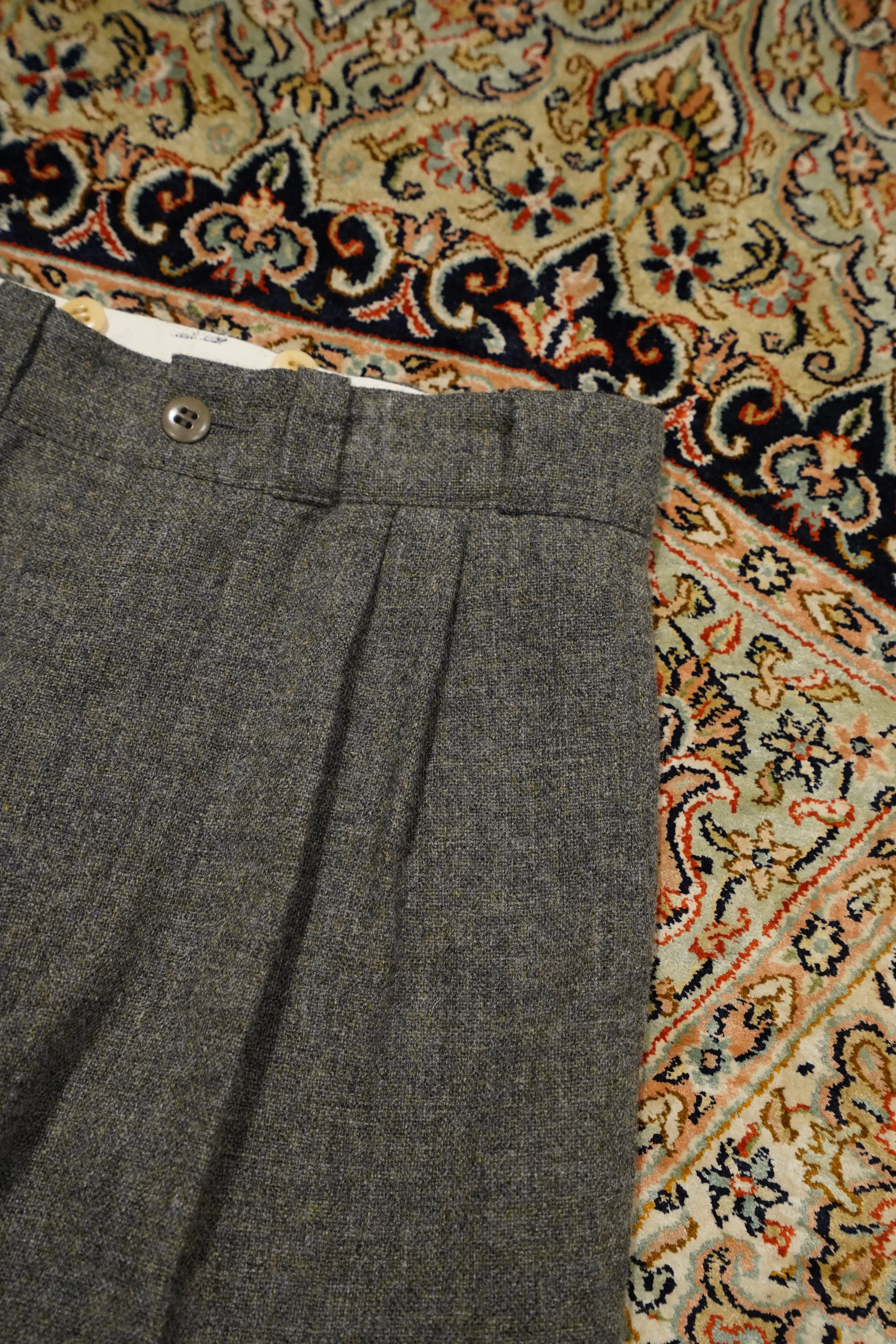Taiga Takahashi WORK TROUSERS (MELANGE GRAY)