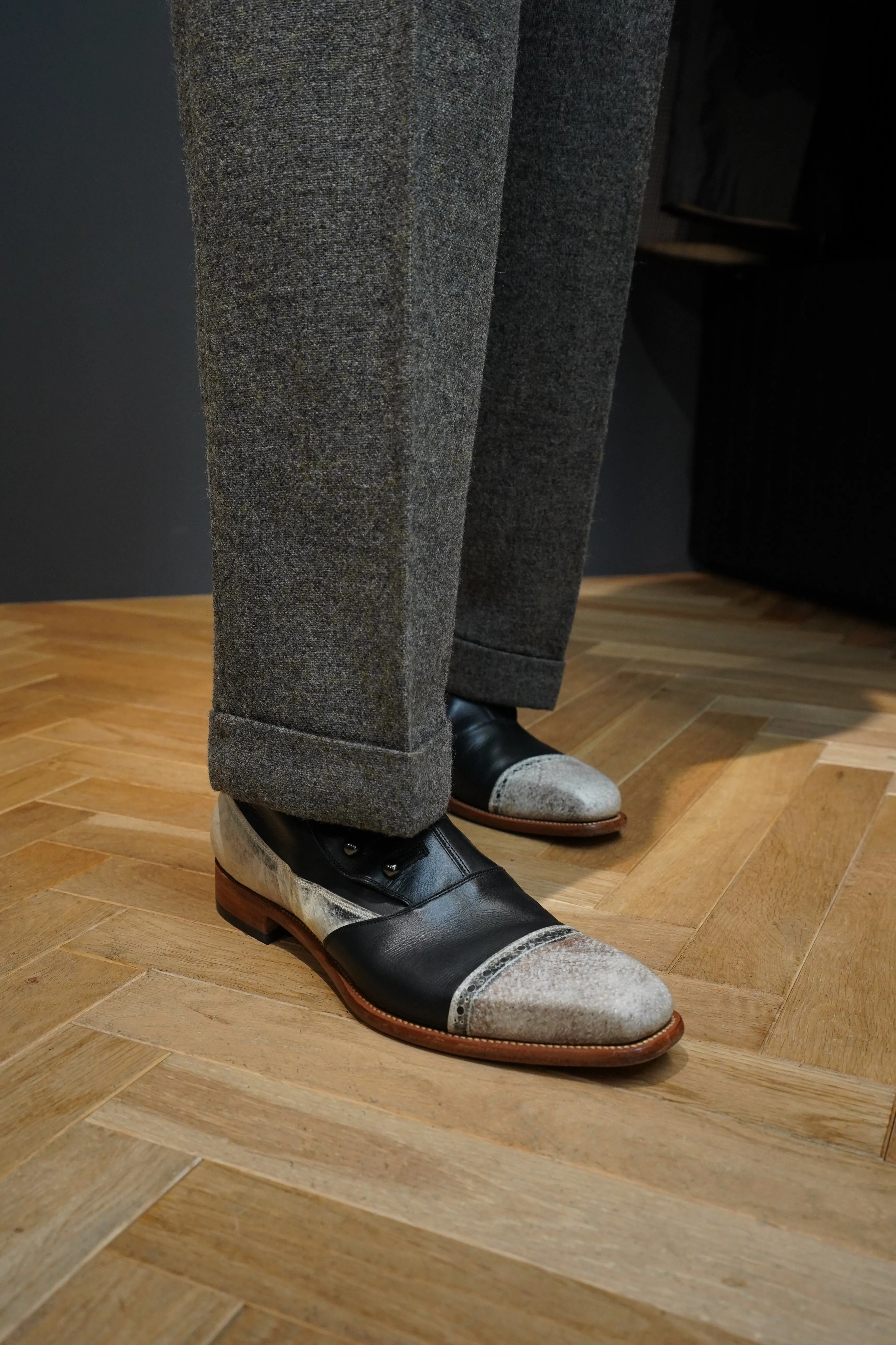 Taiga Takahashi WORK TROUSERS (MELANGE GRAY)