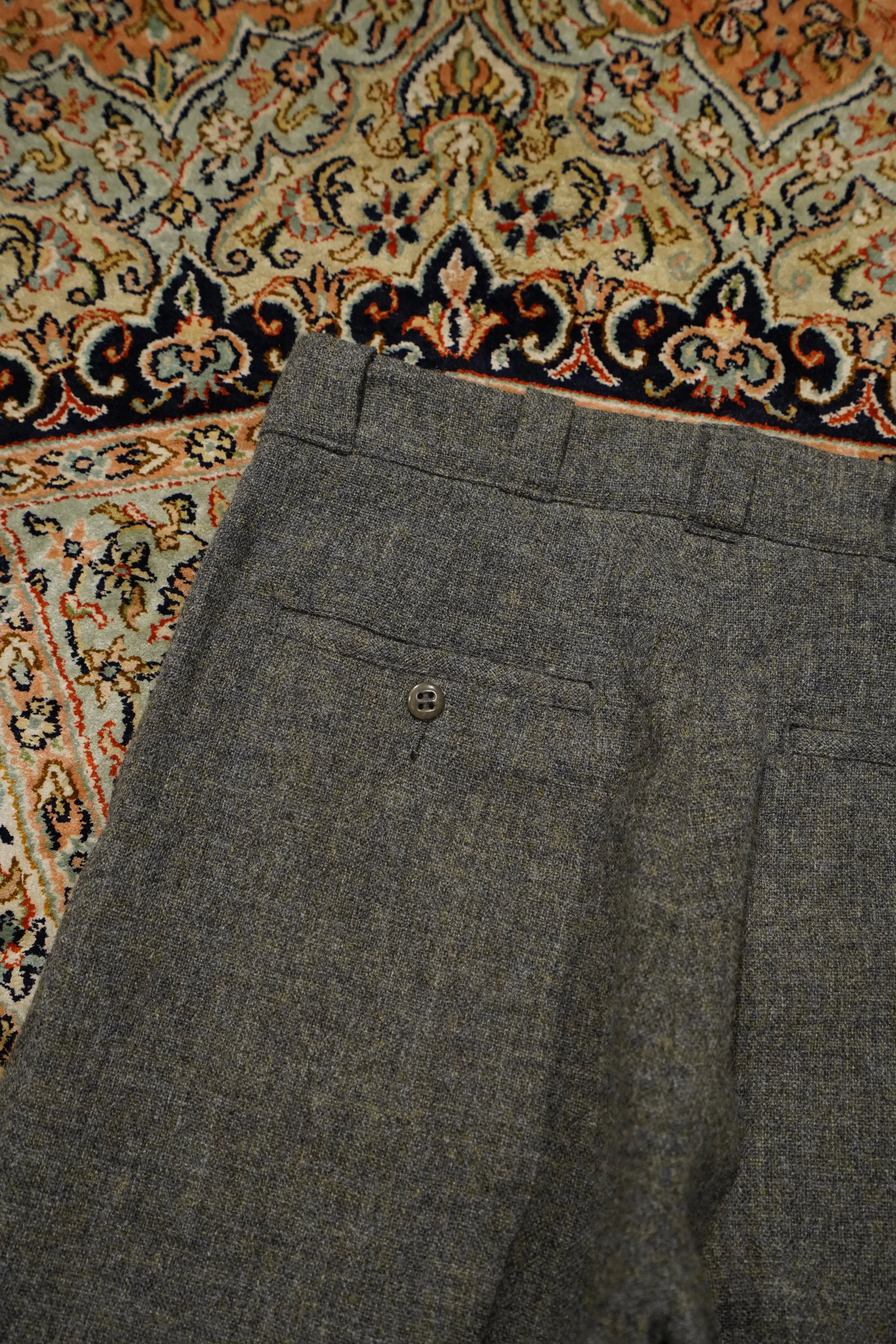 Taiga Takahashi WORK TROUSERS (MELANGE GRAY)
