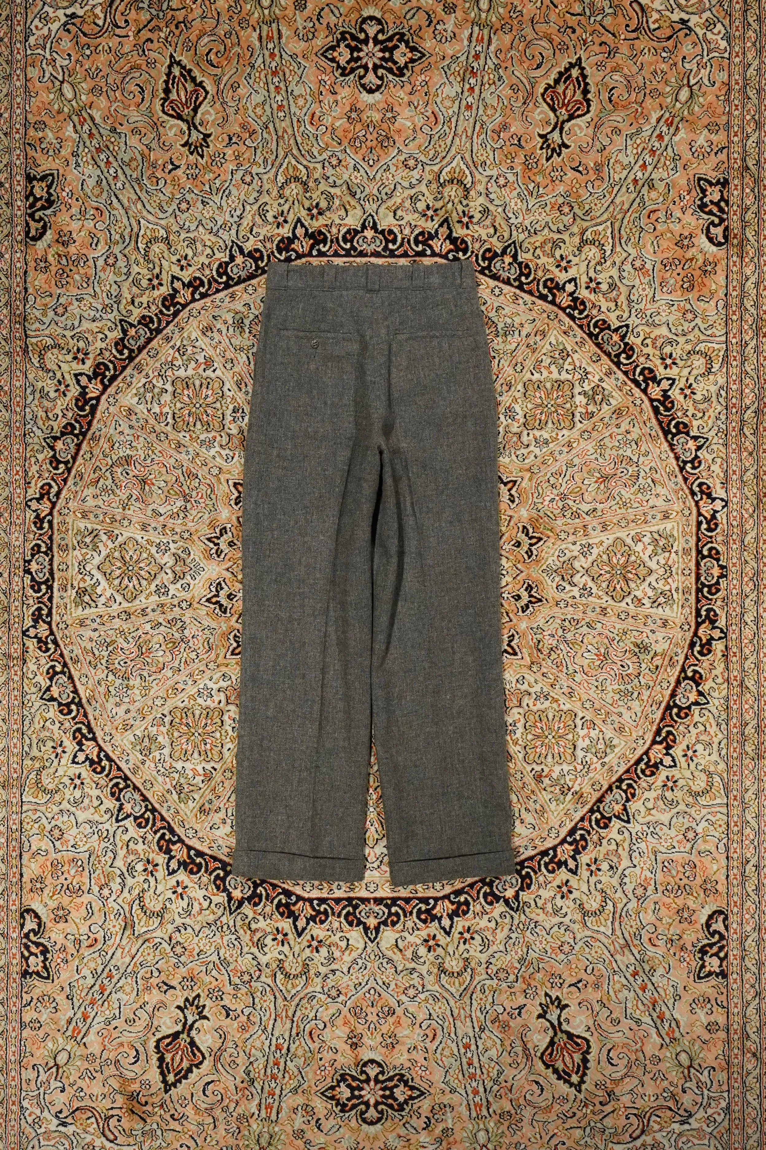 Taiga Takahashi WORK TROUSERS (MELANGE GRAY)