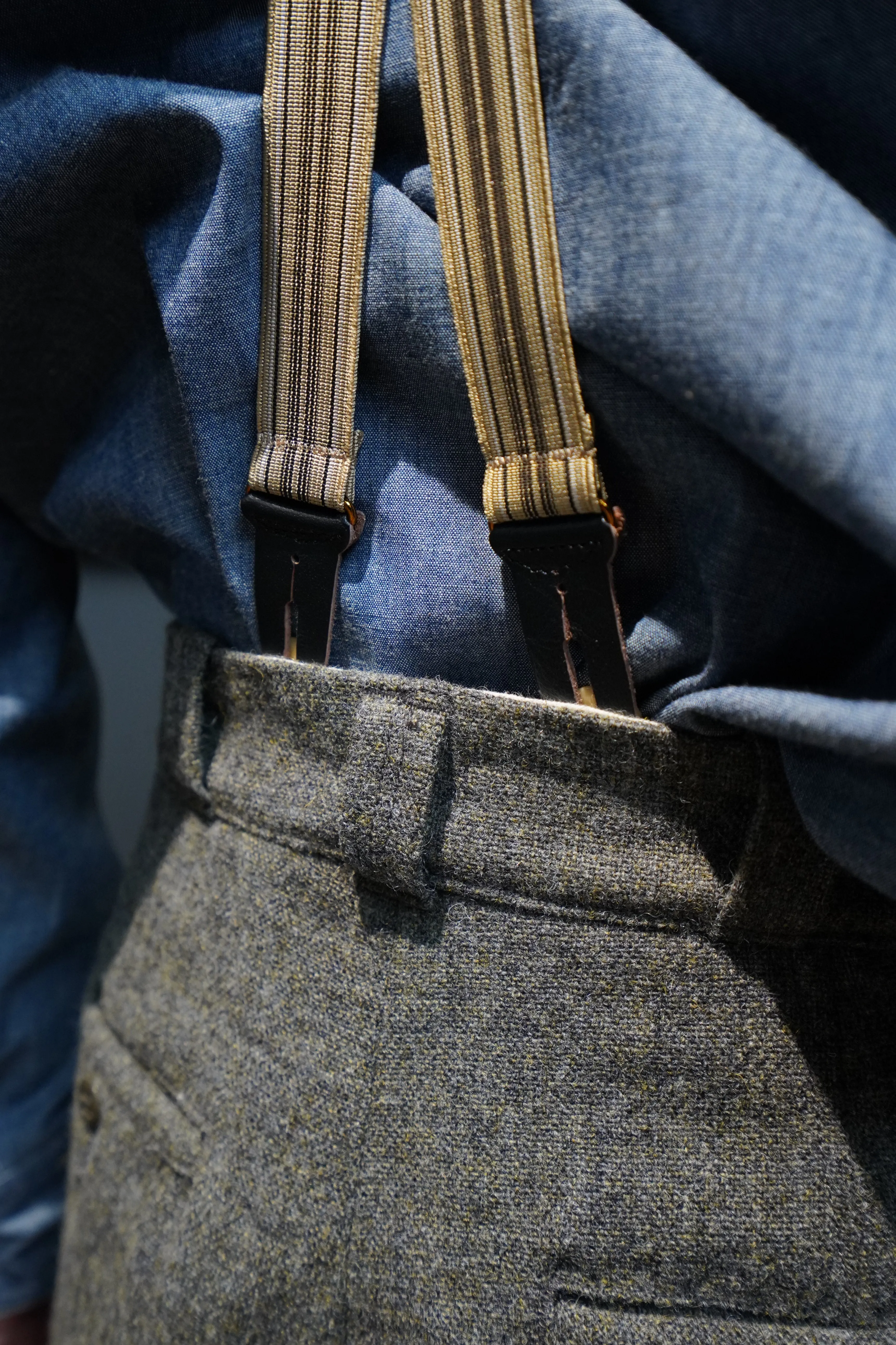 Taiga Takahashi WORK TROUSERS (MELANGE GRAY)